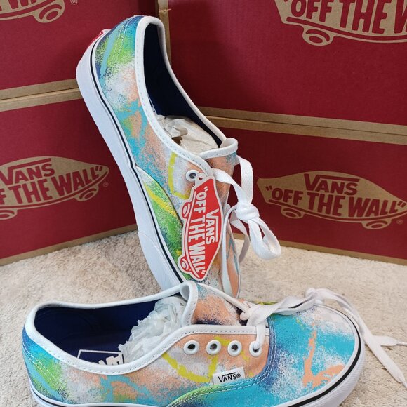 Vans Men's 4.5/Women's 6 Authentic Retro Mart Green/Blue/True White VN0A348A40L - Picture 9 of 12